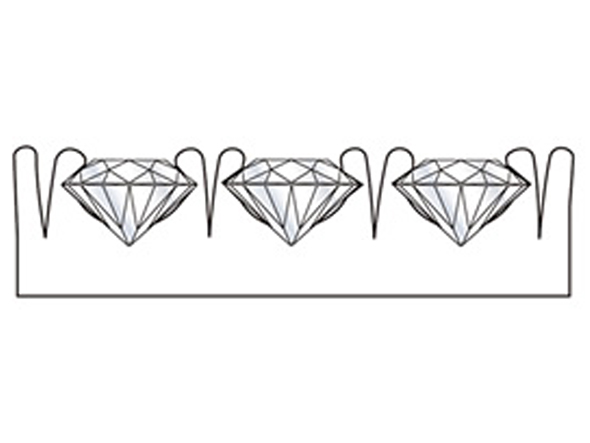 アンマリアージュの特徴のひとつが、美しいダイヤモンドの輝き